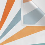 Sun Retro Art V Wall Tapestry Gallery Image 3