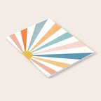 Sun Retro Art V Notebook Gallery Image 2