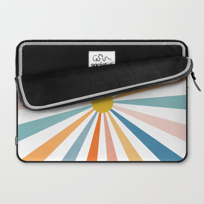 Sun Retro Art V Laptop Sleeve Gallery Image 2