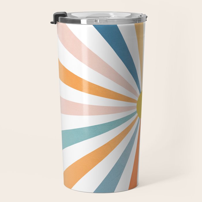 Sun Retro Art V Travel Mug Gallery Image 3