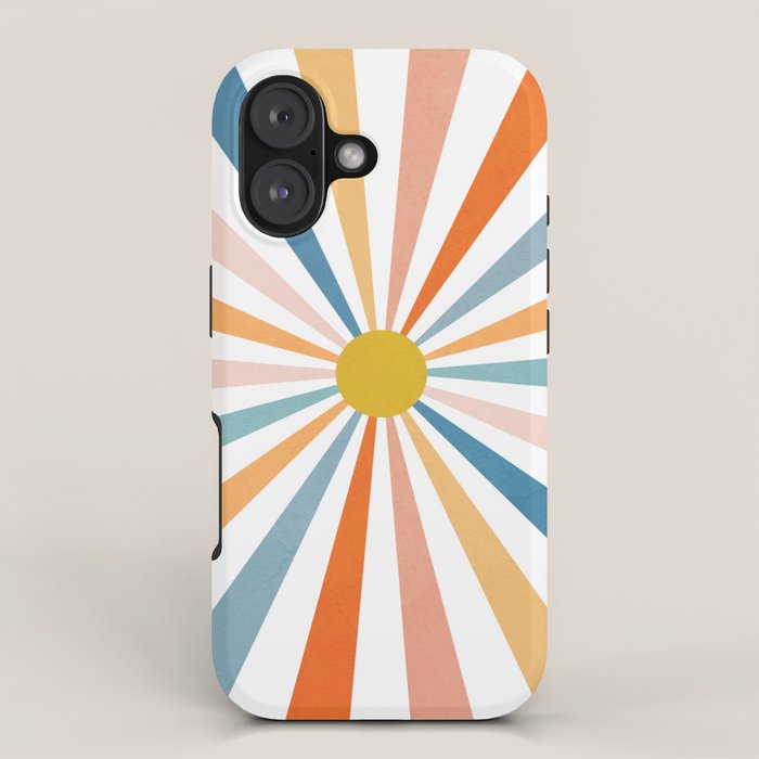 Sun Retro Art V iPhone Case Gallery Image 1