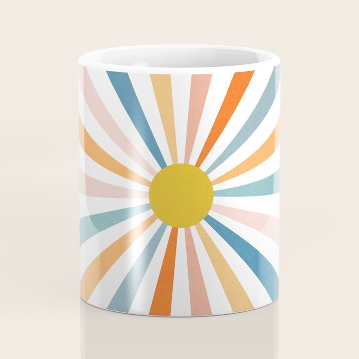 Sun Retro Art V Coffee Mug Gallery Image 4