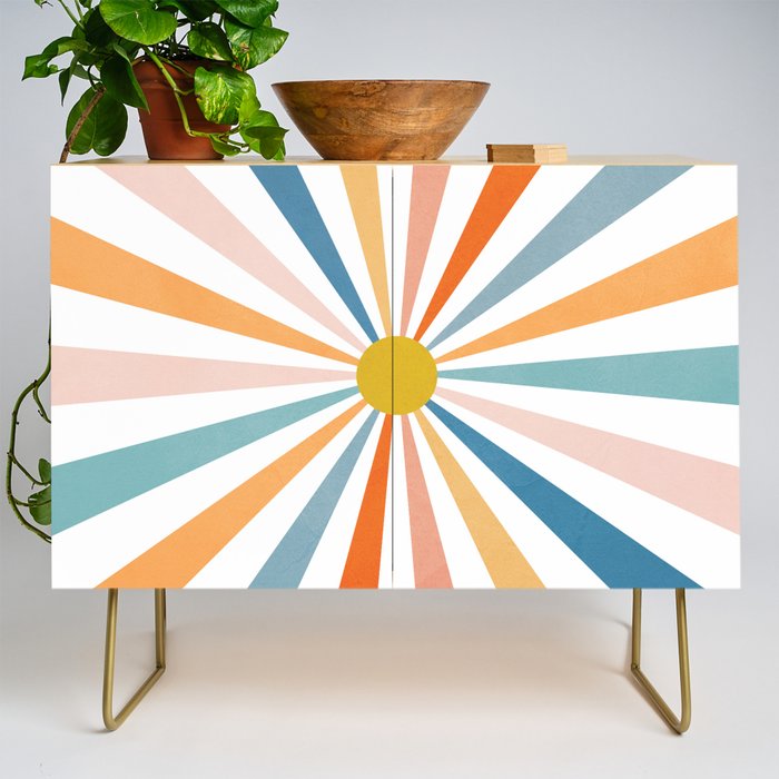 Sun Retro Art V Credenza Gallery Image 1