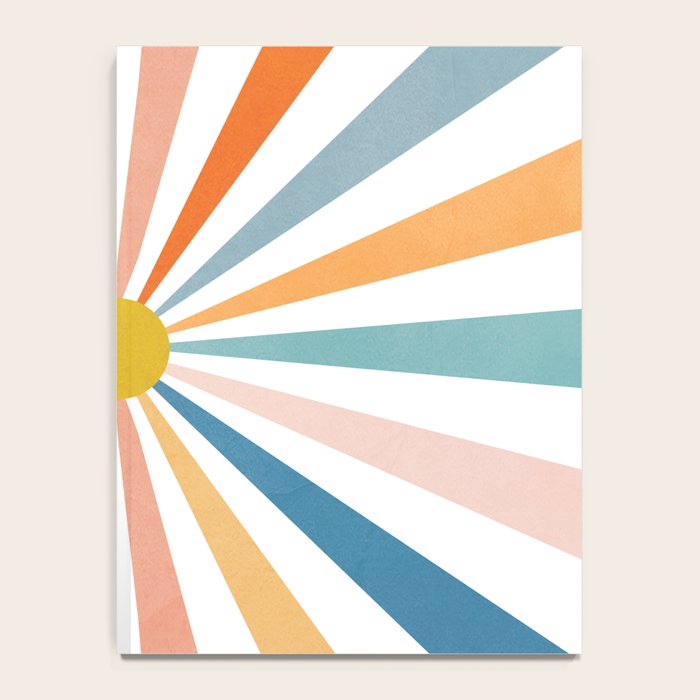 Sun Retro Art V Notebook Gallery Image 4