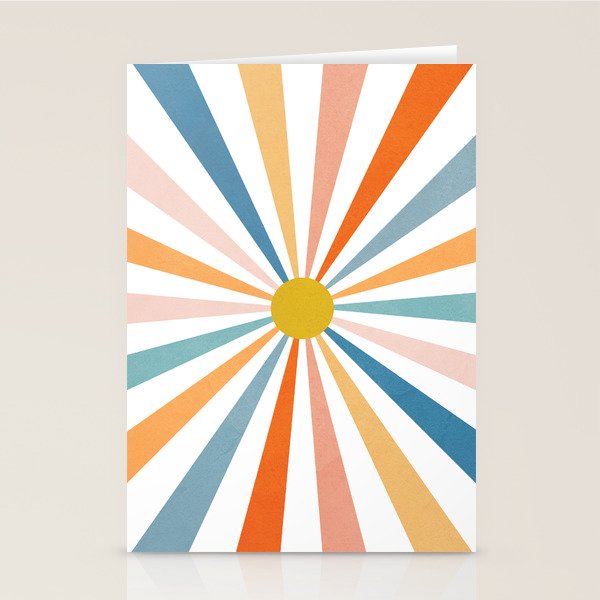 Sun Retro Art V Stationery Card Gallery Image 2