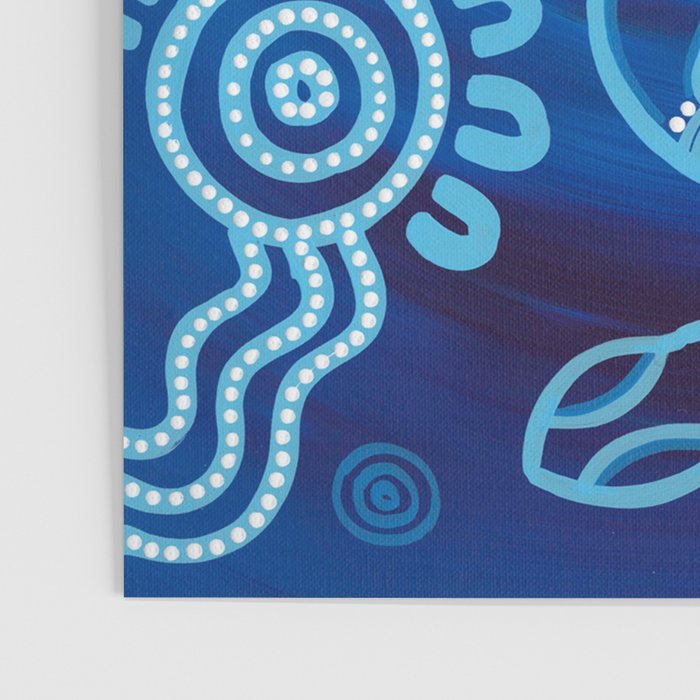 Authentic Aboriginal Artwork - 2 Turtles  Poster Gallery Image 3