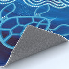 Authentic Aboriginal Artwork - 2 Turtles  Rug Gallery Image 4