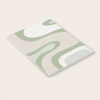 Mid Century Modern Sage Green Copacetic Retro Abstract Notebook Gallery Image 3