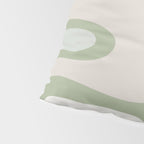 Mid Century Modern Sage Green Copacetic Retro Abstract Pillow Sham Gallery Image 4