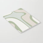 Mid Century Modern Sage Green Copacetic Retro Abstract Notebook Gallery Image 2