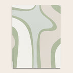 Mid Century Modern Sage Green Copacetic Retro Abstract Notebook Gallery Image 4