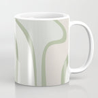Mid Century Modern Sage Green Copacetic Retro Abstract Coffee Mug Gallery Image 1