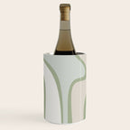 Mid Century Modern Sage Green Copacetic Retro Abstract Wine Chiller Gallery Image 3