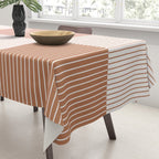 Color Block Line Pattern V Tablecloth Gallery Image 3