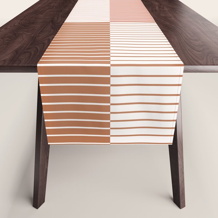 Color Block Line Pattern V Table Runner Gallery Image 1