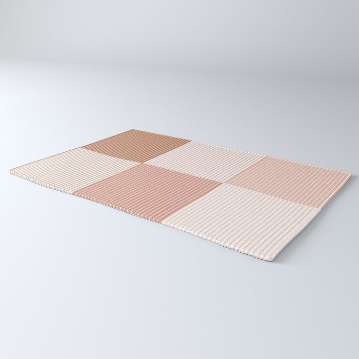 Color Block Line Pattern V Rug Gallery Image 3