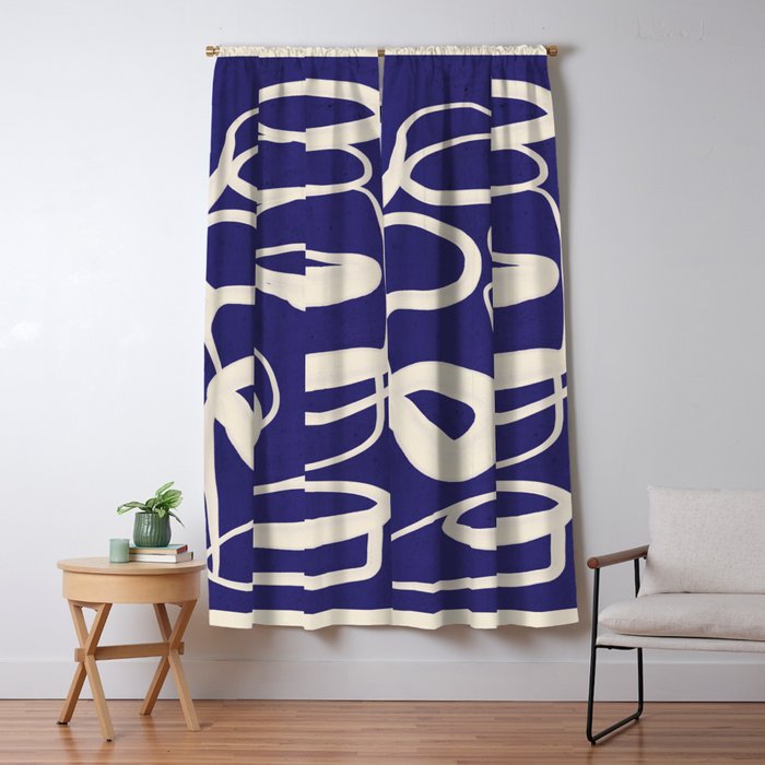 Abstract line art 100 Window Curtain Gallery Image 1