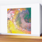 Random Bliss, Abstract Graphic Digital Art, Resin Art Painting Colorful Eclectic Bohemian Wall Mural Gallery Image 2