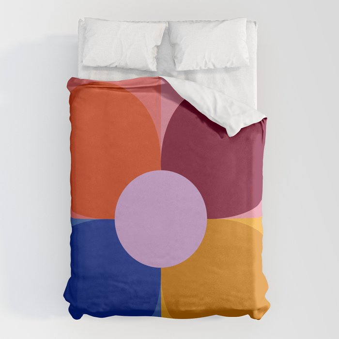 Color Block Bloom Duvet Cover Gallery Image 6