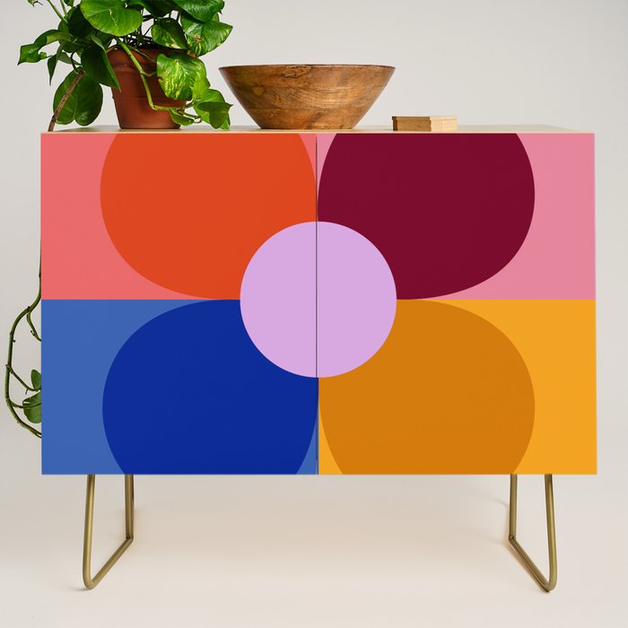 Color Block Bloom Credenza Gallery Image 1