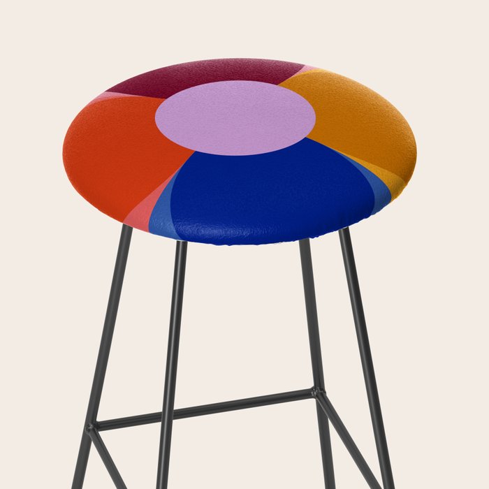 Color Block Bloom Stool Gallery Image 2