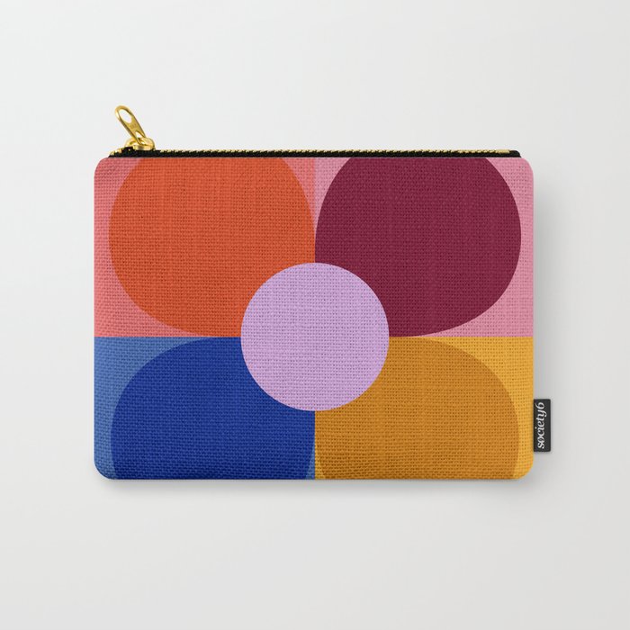 Color Block Bloom Carry All Pouch Gallery Image 1
