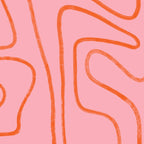 Abstract Line Pink and Orange Coffee Mug Gallery Image 2