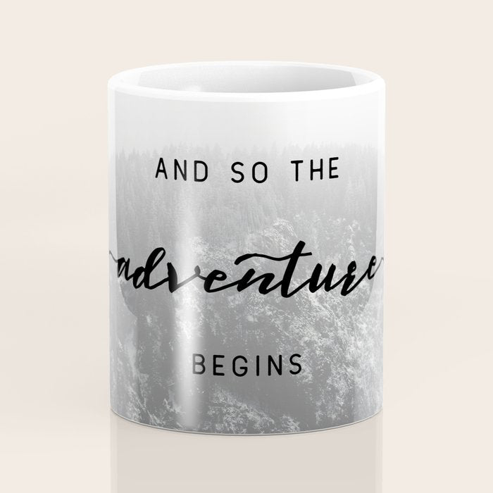 And So The Adventure Begins - Snowy Mountain Coffee Mug Gallery Image 4