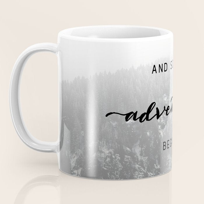 And So The Adventure Begins - Snowy Mountain Coffee Mug Gallery Image 3