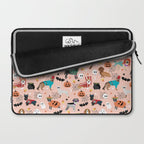 Dogs halloween costumes cute pumpkin ghost skeleton witch trick or treat Laptop Sleeve Gallery Image 2