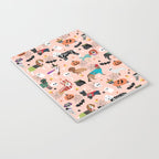 Dogs halloween costumes cute pumpkin ghost skeleton witch trick or treat Notebook Gallery Image 3