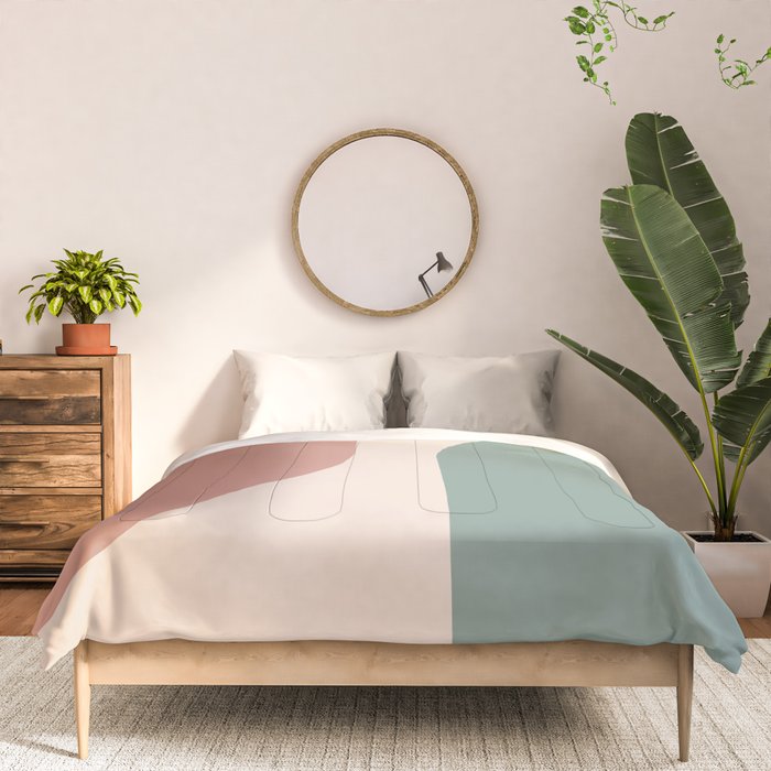 Modern Minimal Arch Abstract LXXVI Comforter Gallery Image 3