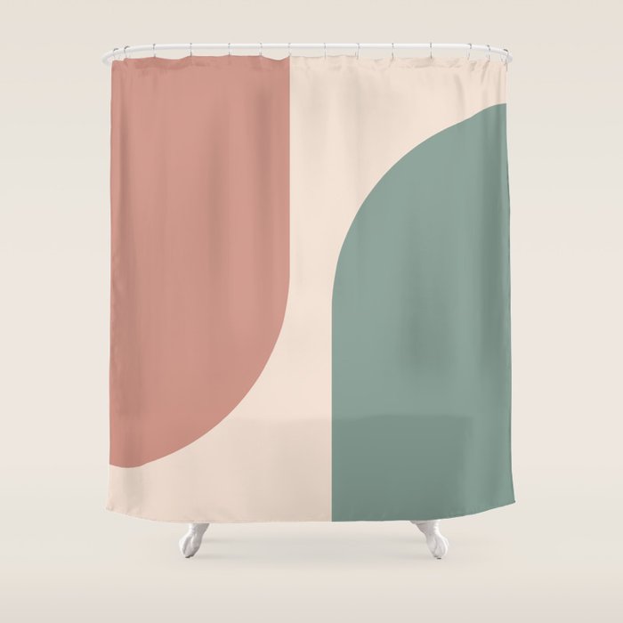 Modern Minimal Arch Abstract LXXVI Shower Curtain Gallery Image 1