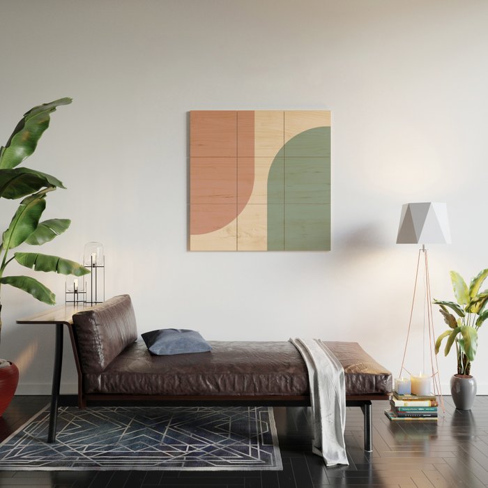 Modern Minimal Arch Abstract LXXVI Wood Wall Art Gallery Image 2