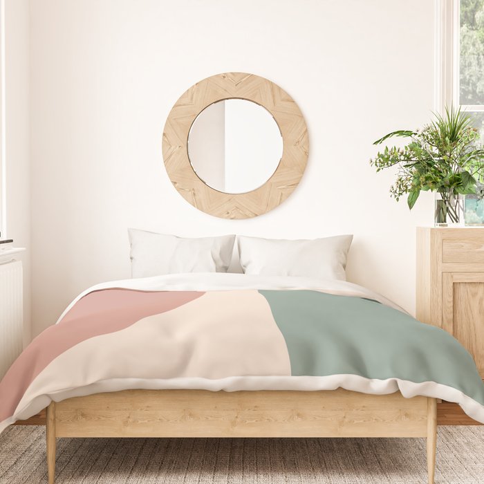 Modern Minimal Arch Abstract LXXVI Duvet Cover Gallery Image 3