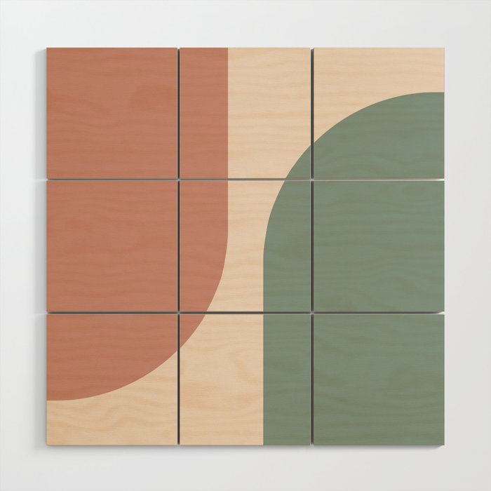 Modern Minimal Arch Abstract LXXVI Wood Wall Art Gallery Image 1
