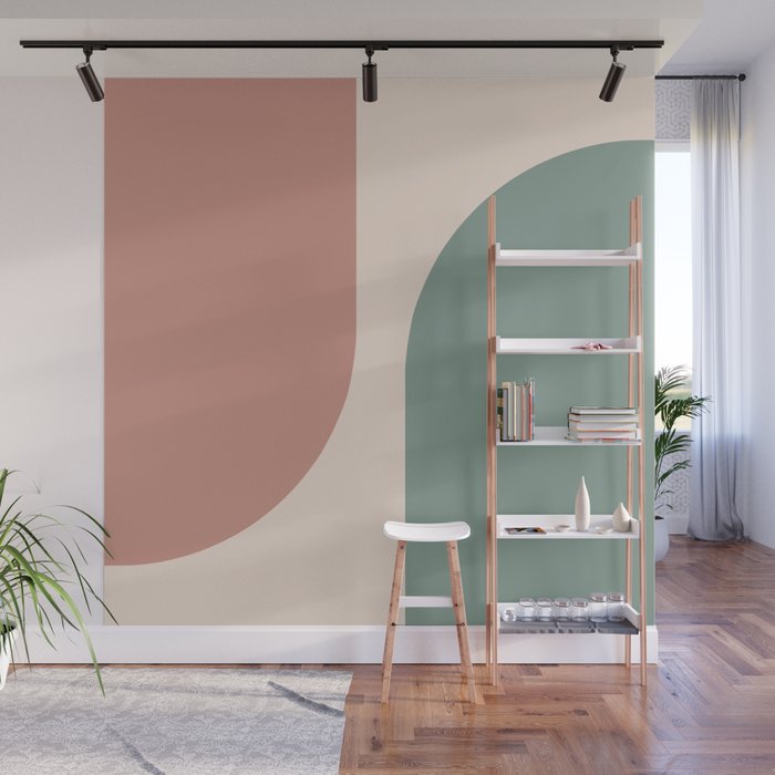 Modern Minimal Arch Abstract LXXVI Wall Mural Gallery Image 1