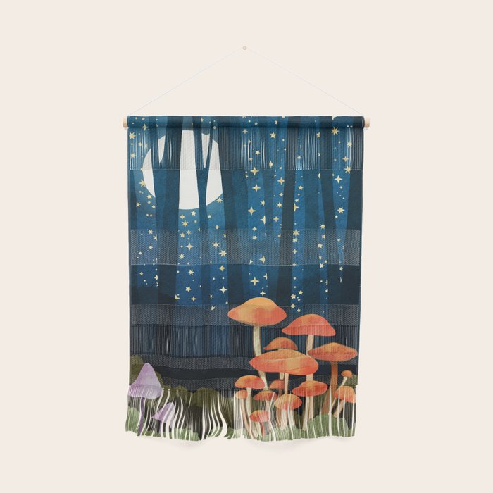 Midnight Mushrooms Wall Hanging Gallery Image 1