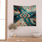 Abstract Geometric Southwest Wall Tapestry Gallery Image 2