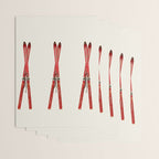 Vintage Skis Wrapping Paper Gallery Image 3