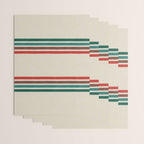 Blanket Stripe - vintage teal, green, brown, and red Wrapping Paper Gallery Image 3