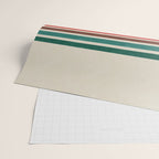 Blanket Stripe - vintage teal, green, brown, and red Wrapping Paper Gallery Image 2