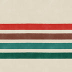 Blanket Stripe - vintage teal, green, brown, and red Coffee Mug Gallery Image 2