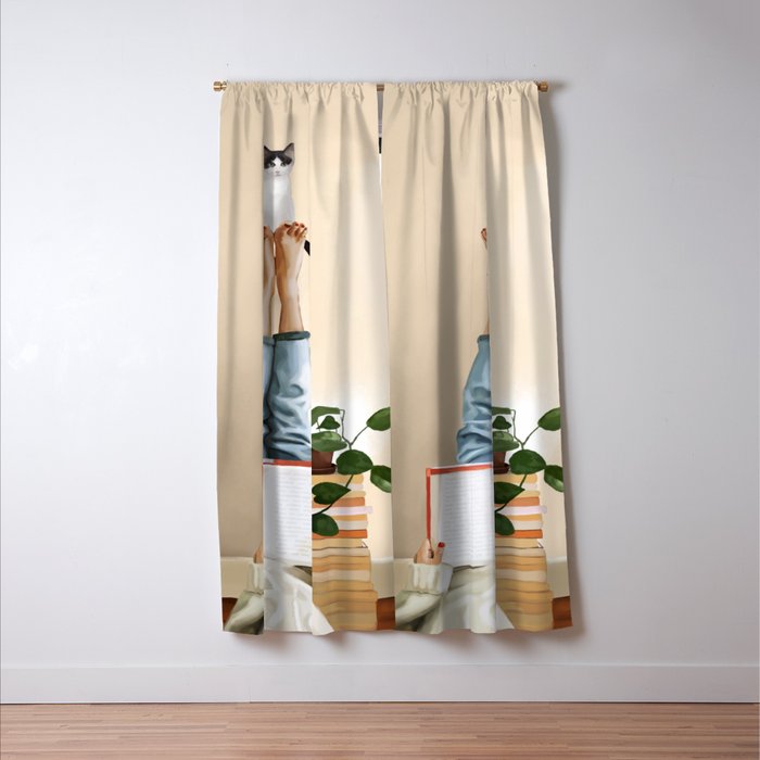 Paws and Prose Window Curtain Gallery Image 3