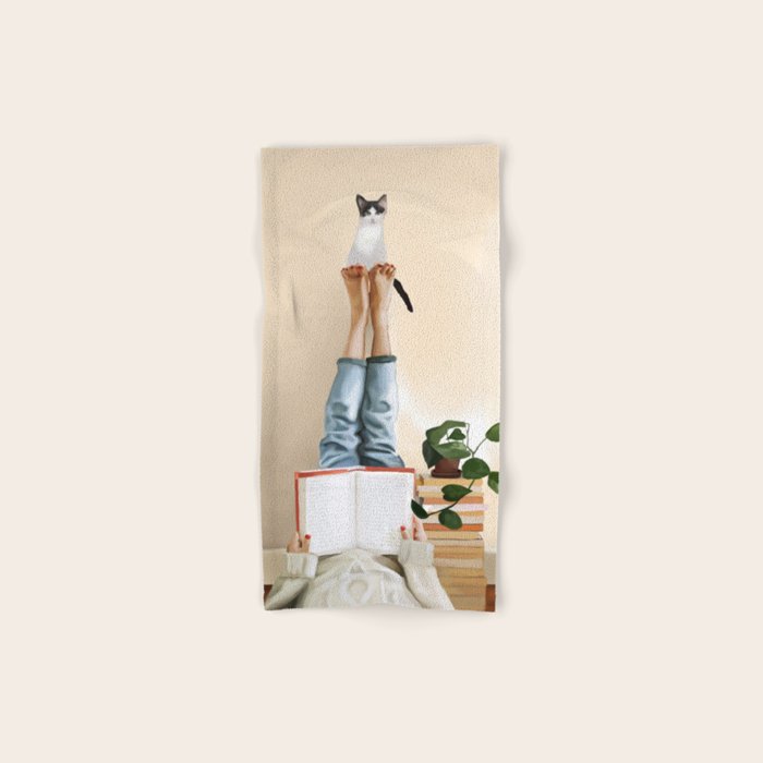 Paws and Prose Bath Towel Gallery Image 1