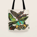 Vintage Butterfly Illustration EA Seguy Papillon Tote Bag Gallery Image 1