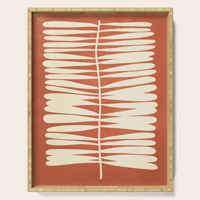 Rust Fern Serving Tray Gallery Image 1