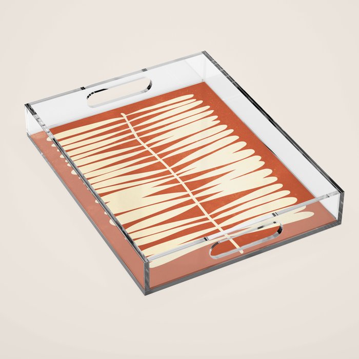 Rust Fern Acrylic Tray Gallery Image 1