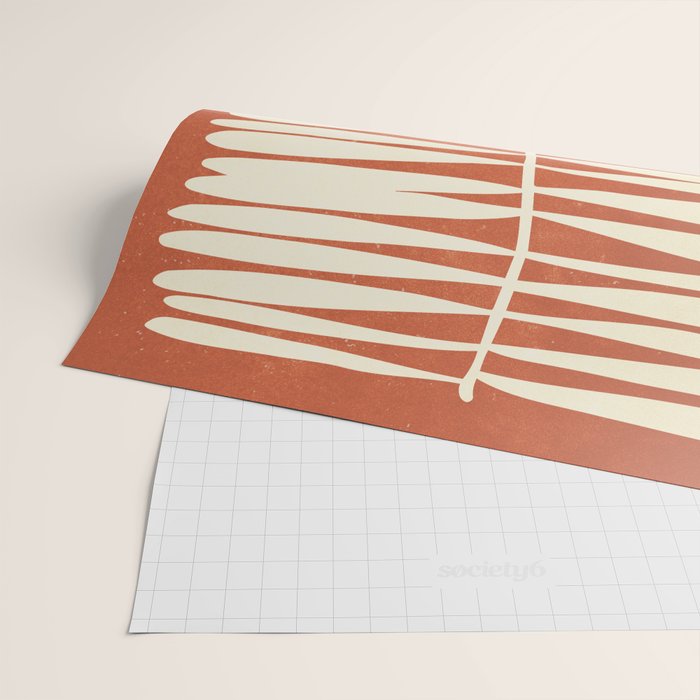 Rust Fern Wrapping Paper Gallery Image 2