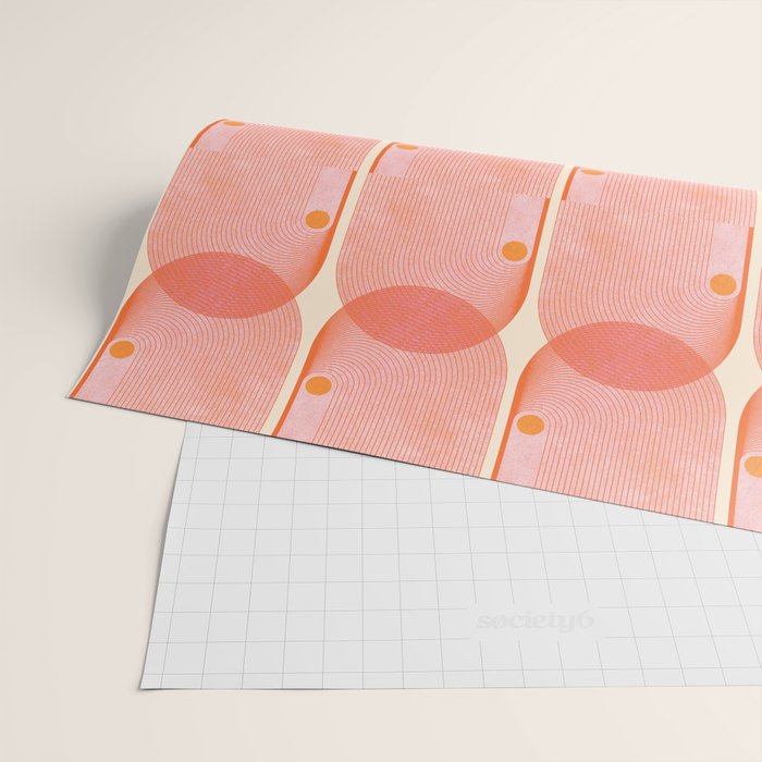 Abstraction_SUN_SUMMER_RED_HOT_SHINE_POP_ART_0322M Wrapping Paper Gallery Image 2